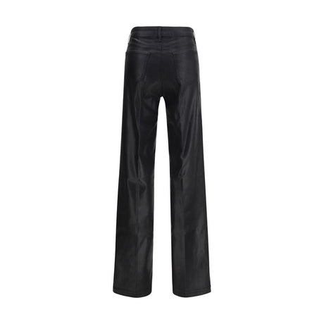 L'Agence Black Cotton Casual Pants