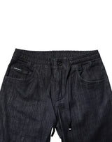 Dolce & Gabbana Black Cotton Stretch Skinny Denim Men Jeans