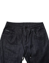 Dolce & Gabbana Black Cotton Stretch Skinny Denim Men Jeans