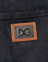 Dolce & Gabbana Black Cotton Stretch Skinny Denim Men Jeans