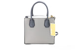 Michael Kors - Mercer Sac à main à bandoulière en cuir gris perle moyen 