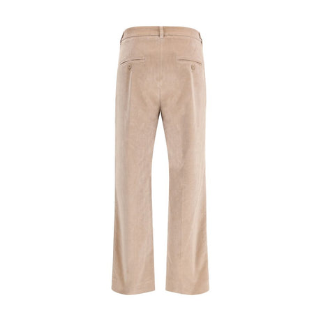 Max Mara Beige Cotton Casual Pants