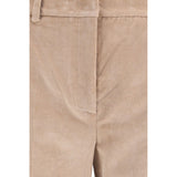 Max Mara Beige Cotton Casual Pants