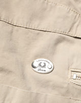 Daniele Alessandrini Beige Cotton Mid Waist Straight Men Denim Jeans