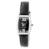 Laura Biagiotti Black Leather Dress Watch