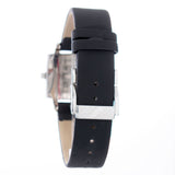 Laura Biagiotti Black Leather Dress Watch