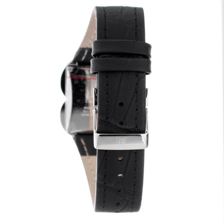Laura Biagiotti Black Leather Dress Watch