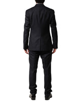 Dolce & Gabbana Black Wool Single Breasted Men 2 Piece Suit