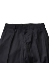 Dolce & Gabbana Dark Blue Wool Single Breasted Men 2 Piece Suit