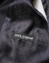 Dolce & Gabbana Blue Wool Single Breasted 3 Piece Men Suit
