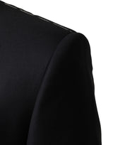 Dolce & Gabbana Blue Wool Single Breasted 3 Piece Men Suit