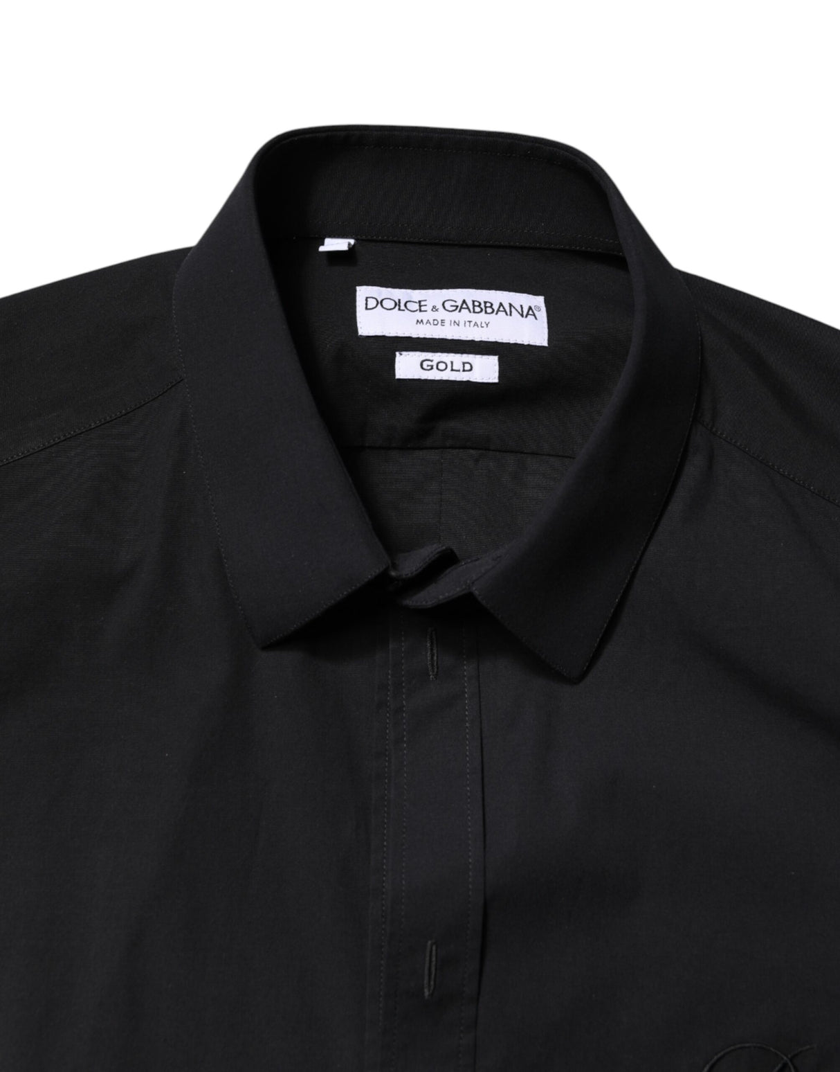 Dolce & Gabbana Black GOLD Cotton Men Dress Formal Shirt