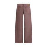 Magda Butrym Brown Cotton Relaxed Fit Jeans