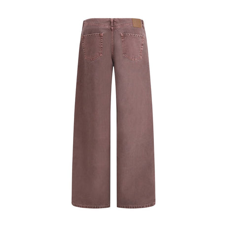 Magda Butrym Brown Cotton Relaxed Fit Jeans