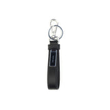 Prada Black Stainless Steel Keychain