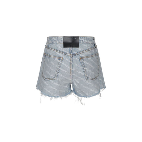 Alexander Wang Blue Cotton Bermuda Shorts
