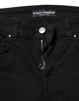 Dolce & Gabbana Black Cotton Casual Skinny Denim Jeans