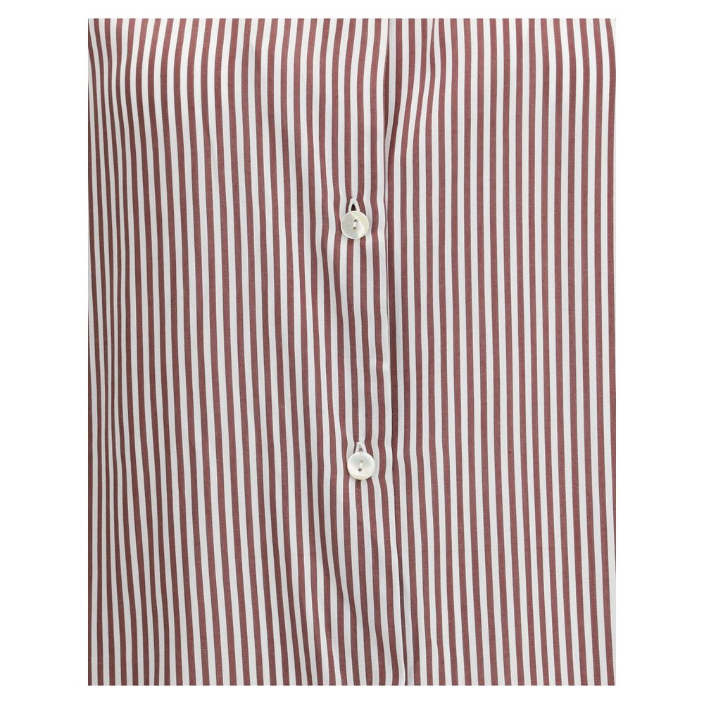 Kristina Ti Bordeaux Viscose Pattern Shirt