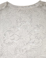 Dolce & Gabbana White Embroidery Lace Cotton Blouse Top