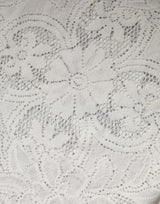 Dolce & Gabbana White Embroidery Lace Cotton Blouse Top