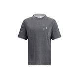 Brunello Cucinelli Gray Cotton T-Shirt