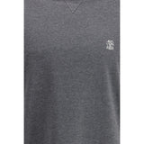 Brunello Cucinelli Gray Cotton T-Shirt