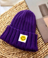 Baby Toddler Ribbed Knit Smile Face - Atlantic Shopping Mall