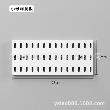 Wall-Mounted Storage Rack with Hooks for Home Use