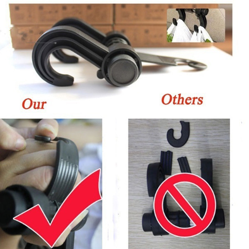 Multifunctional Car Hook for Seat and Trash Storage