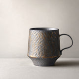 Black Vintage Handmade Ceramic Coffee Mug for Home