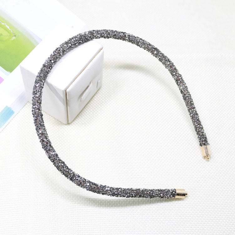 Sparkling Rhinestone Thin Headband Hair Accessory
