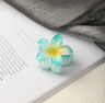 Mini Plumeria Claw Hair Clip
