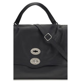 Zanellato Blue Calf Leather Bos Taurus Shoulder Bag