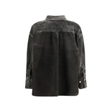 The Attico Black Denim Shirt