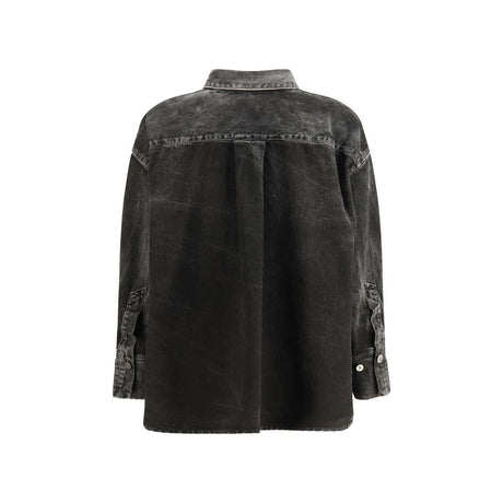The Attico Black Denim Shirt