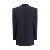 Saint Laurent Blue Wool Coat