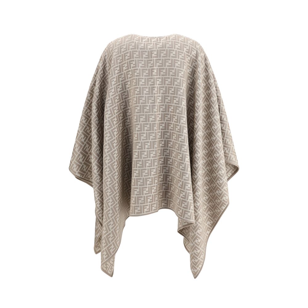 Fendi Gray Wool Scarf