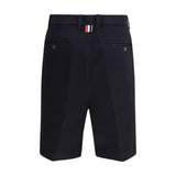 Thom Browne Blue Polyester Bermuda Shorts
