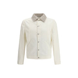 Brunello Cucinelli White Cotton Denim Jacket