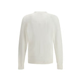 Brunello Cucinelli White Cotton Cardigan
