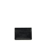 Marine Serre Black Calf Leather Bos Taurus Wallet