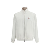 Brunello Cucinelli White Polyamide Full-Length Jacket