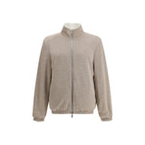 Brunello Cucinelli White Polyamide Full-Length Jacket