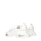 Dolce & Gabbana White Fabric Athletic Sneakers