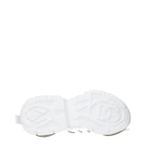 Dolce & Gabbana White Fabric Athletic Sneakers