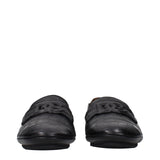 Dolce & Gabbana Black Leather Slip-On Loafers