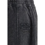Ganni Black Cotton Casual Pants