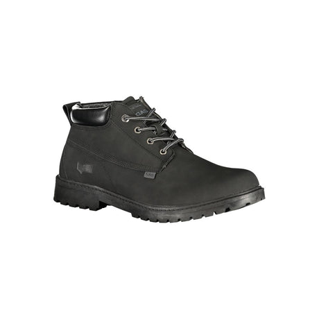 Gas Black Polyurethane Men Ankle Boot