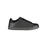 Gas Black Polyurethane Men Sneaker