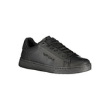 Gas Black Polyurethane Men Sneaker